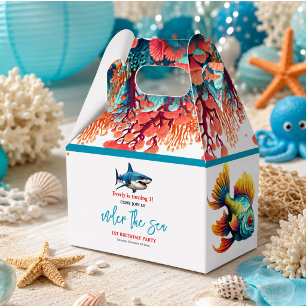 Under the Sea 1st Birthday Party Favor Boxes
