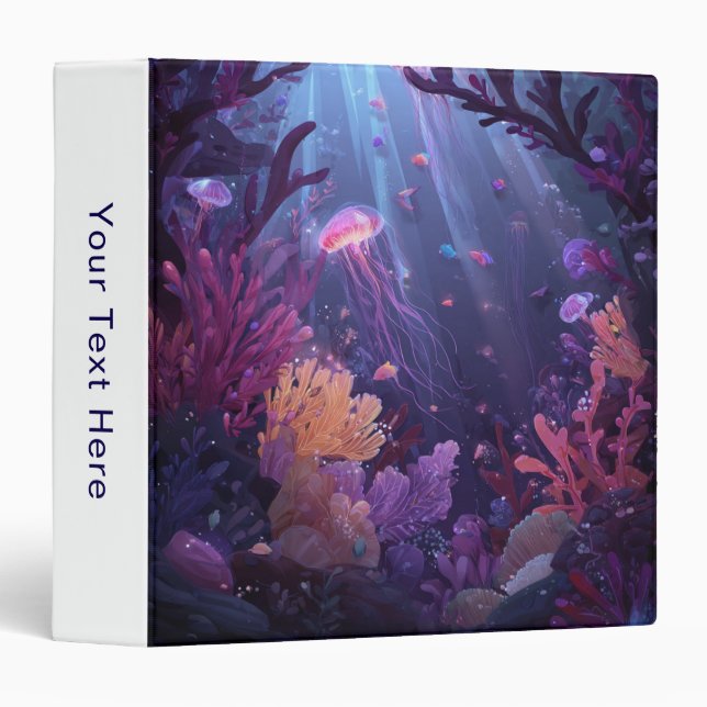 Under The Sea 3 Ring Binder (Front/Spine)