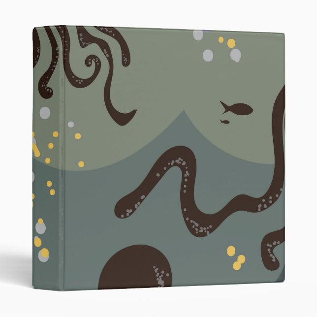 Under The Sea 3 Ring Binder (Front/Spine)