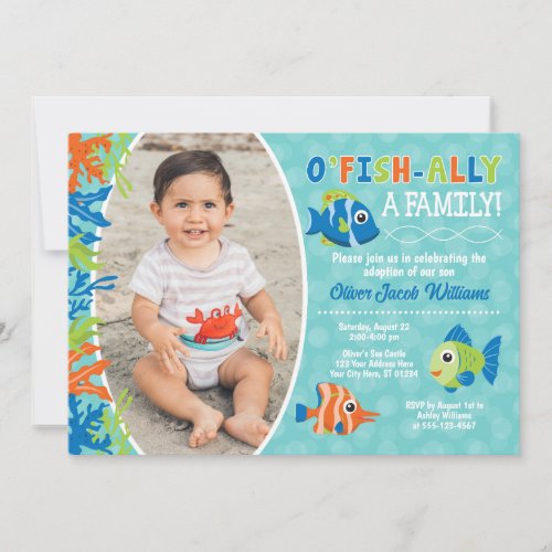 Under the Sea Adoption Party Invitation