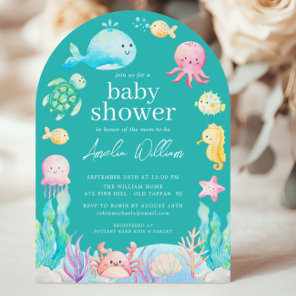 Under The Sea Adventure Baby Shower Invitation