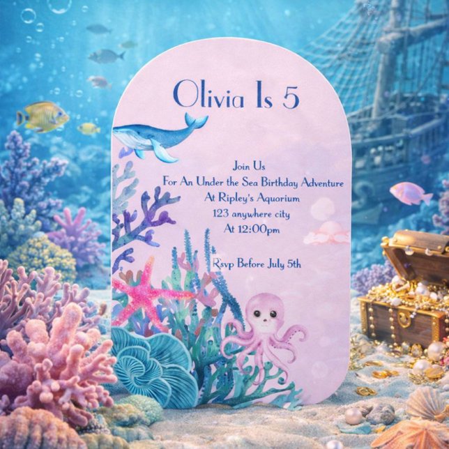 UNDER THE SEA ADVENTURE BIRTHDAY CARD (Creator Uploaded)