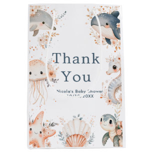 Under The Sea Animals Birthday Party Medium Gift Bag