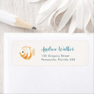 Under The Sea Animals Colorful Baby Shower Label