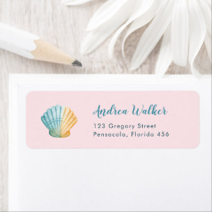 Under The Sea Animals Colorful Baby Shower Label