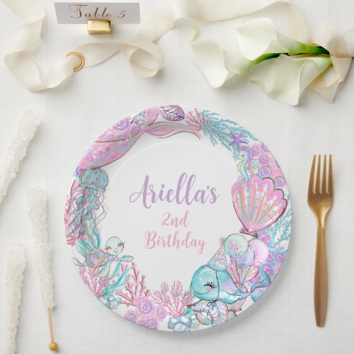 Under the Sea Animals Custom Paper Plates