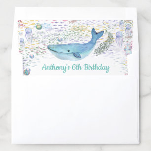 Under The Sea Any Age Birthday Envelope Liner