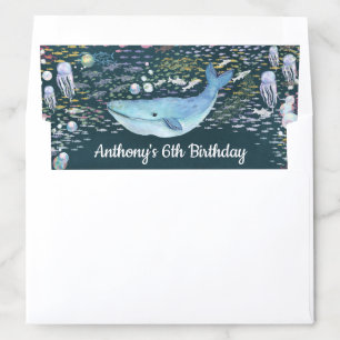Under The Sea Any Age Birthday Envelope Liner