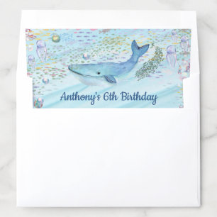 Under The Sea Any Age Birthday Envelope Liner