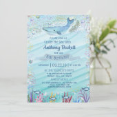 Under The Sea Any Age Birthday Invitations (Standing Front)