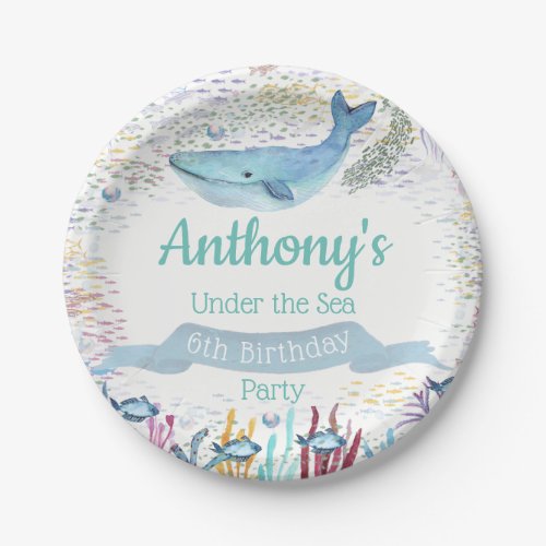 Under The Sea Any Age Birthday Paper Plates