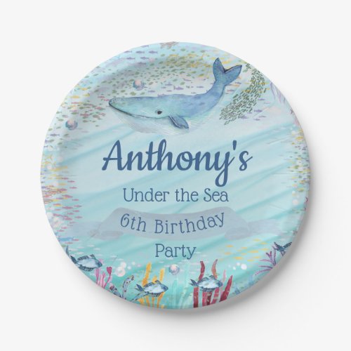 Under The Sea Any Age Birthday Paper Plates