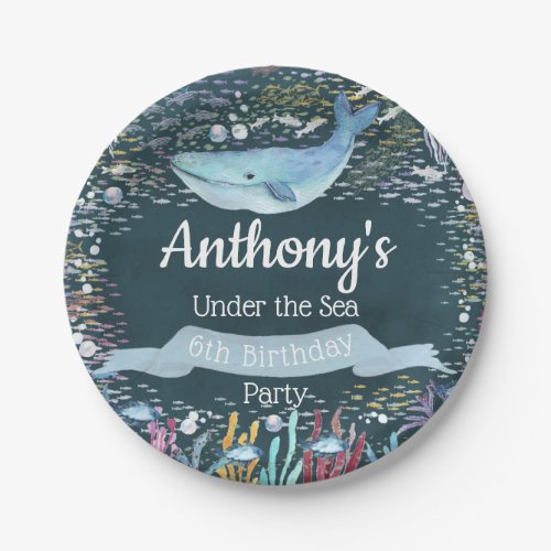 Under The Sea Any Age Birthday Paper Plates