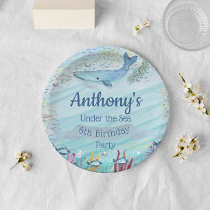 Under The Sea Any Age Birthday Paper Plates