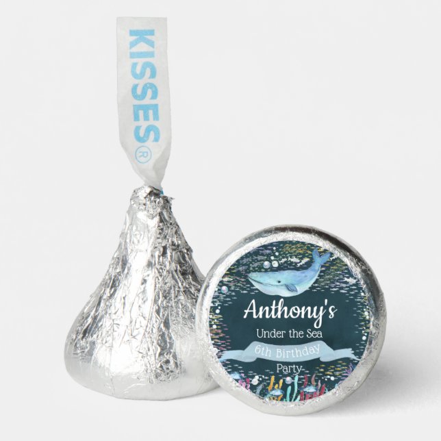 Under The Sea Any Age Birthday Party Hershey®'s Kisses® (Front)
