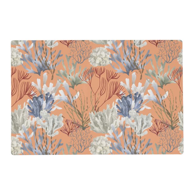 Under the Sea Apricot Corals Placemat (Front)