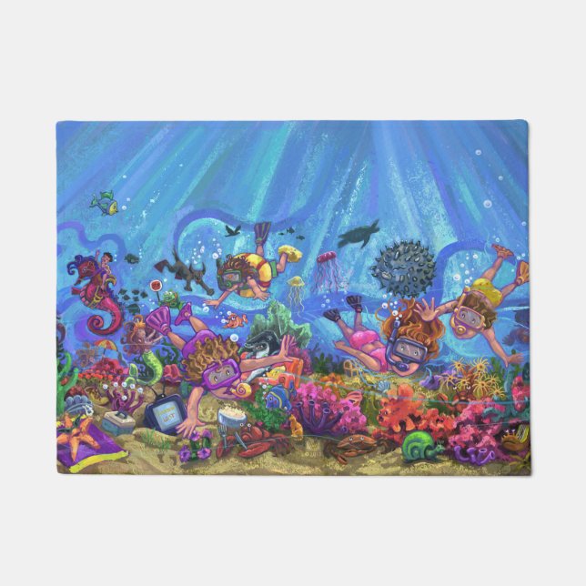 Under the Sea Art Doormat (Front)