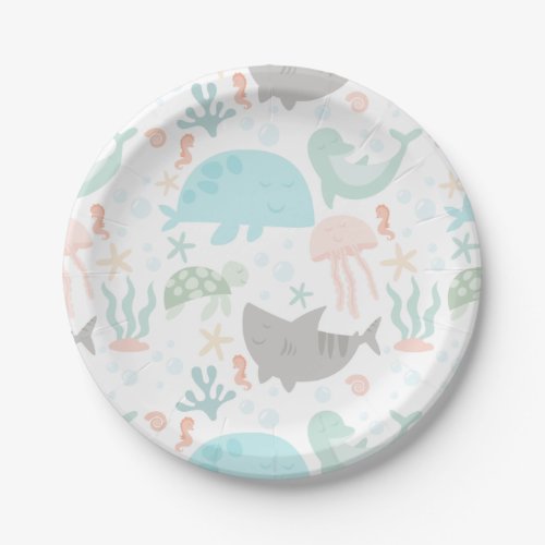 Under The Sea Baby  Paper Plates