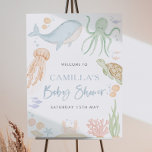 Under The Sea Baby Shower 18x24&quot; Welcome Sign at Zazzle