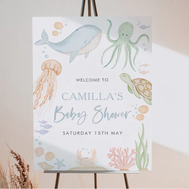 Under The Sea Baby Shower 18x24