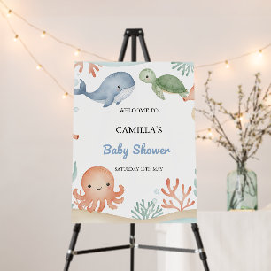 Under The Sea Baby Shower 18x24" Welcome Sign