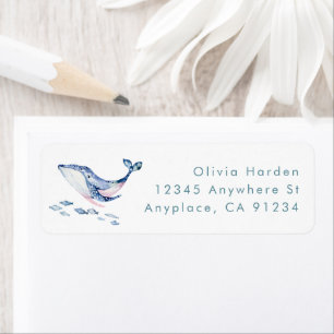 Under the Sea Baby Shower Address Label