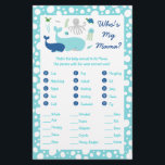 Under The Sea Baby Shower Animal Match Game Flyer<br><div class="desc">These adorable Animal Match Cards are a great way to kick off the fun at your Baby Shower & guaranteed to be a huge hit! Your guests will have a blast matching the animals to their babies! For each animal, have your guests match the baby's name and write the corresponding...</div>