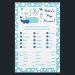 Under The Sea Baby Shower Animal Match Game Flyer<br><div class="desc">These adorable Animal Match Cards are a great way to kick off the fun at your Baby Shower & guaranteed to be a huge hit! Your guests will have a blast matching the animals to their babies! For each animal, have your guests match the baby's name and write the corresponding...</div>