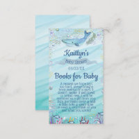 Under The Sea Baby Shower Book Request Enclosure Card