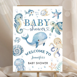 Under The Sea Baby Shower Boy Ocean Welcome Foam Board