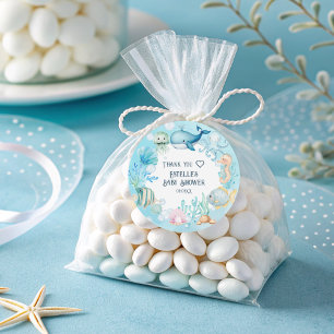 Under the Sea Baby Shower Classic Round Sticker
