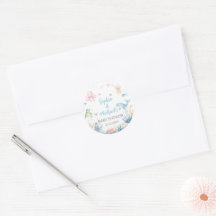 Under the Sea baby shower cupcake topper