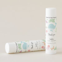 Under the Sea Baby Shower Cute Pastel Thank you  Lip Balm