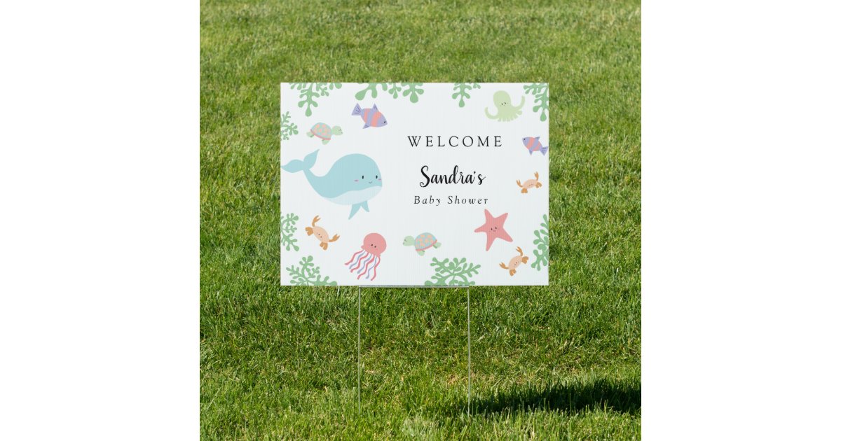 cute welcome sign