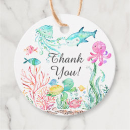 Under The Sea Baby Shower Favor Gift Tag