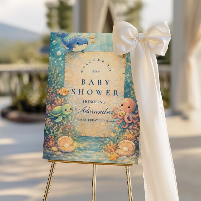 Under The Sea Baby Shower Foam Board (Creator Uploaded)
