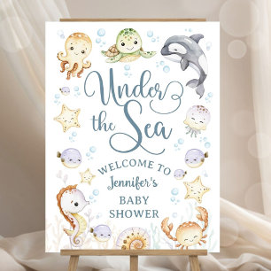 Under The Sea Baby Shower Gender Neutral Welcome Foam Board