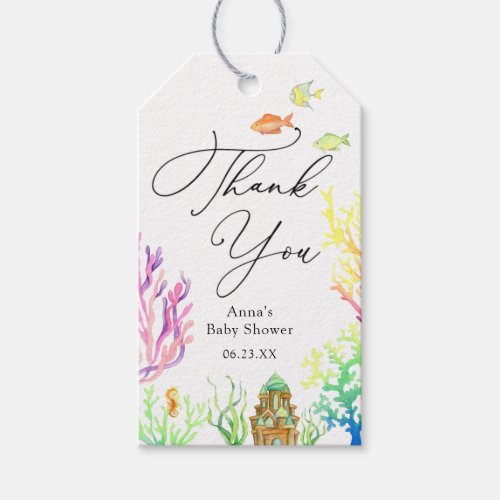 Under the Sea Baby Shower Gift Tags