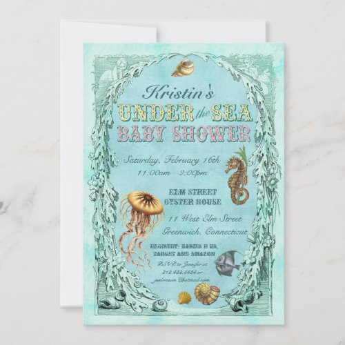 Under the Sea Baby Shower Invitation
