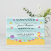 Under The Sea Baby Shower Invitation (Standing Front)