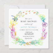 Under The Sea Baby Shower Invitation (Front)