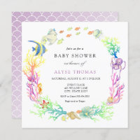 Under The Sea Baby Shower Invitation