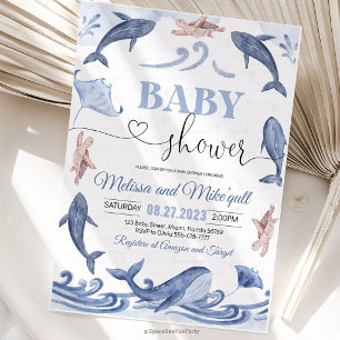 Under the sea Baby shower Invitation