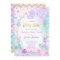 Under The Sea Baby Shower Invitation Pink & Gold