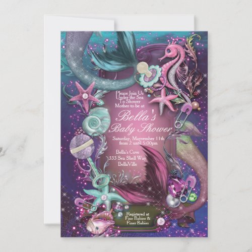 Under the Sea Baby Shower Invitations