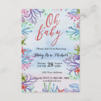 Under the Sea Baby Shower Invitations