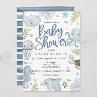 Under the Sea Baby Shower Invitations