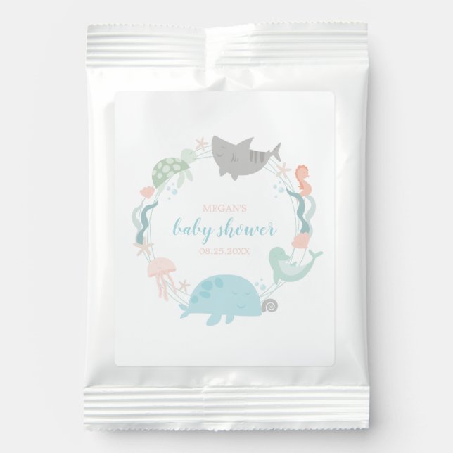 Under The Sea Baby Shower  Lemonade Drink Mix (Front)