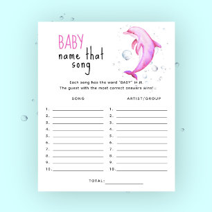 Under the sea baby shower - Name that song game