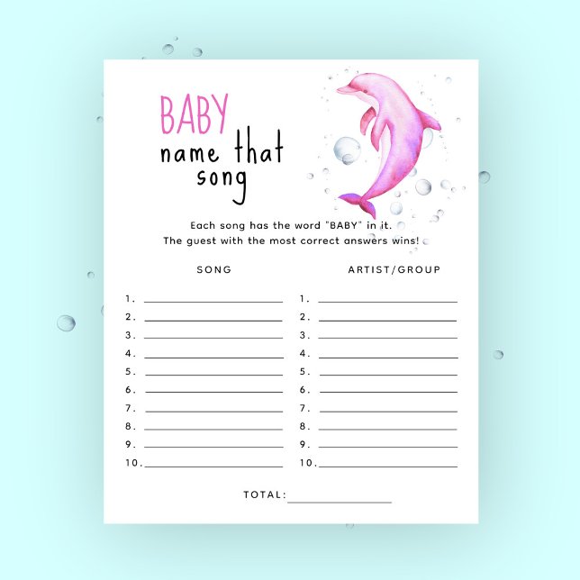 Under the sea baby shower - Name that song game (Creator Uploaded)